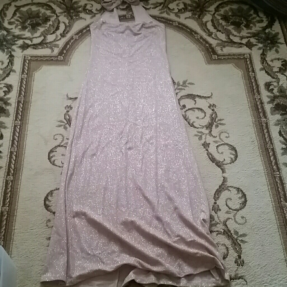 Sparkly gold prom dress